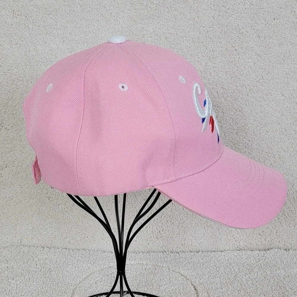 NWT Costa Rica Pink Baseball Cap |‎ Embroidered Pura Vida Souvenir Hat OS